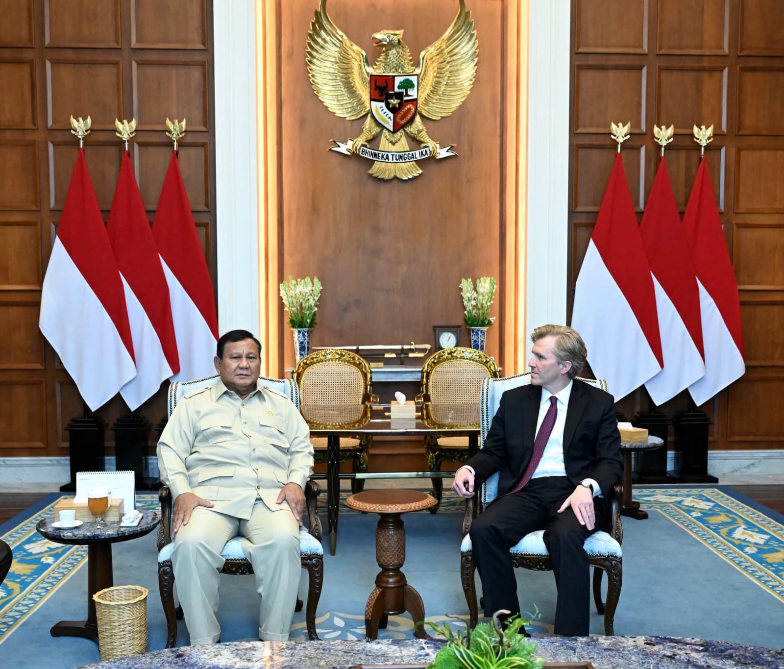 Presiden Prabowo Terima Wakil Menteri Perang AS Elbrigde Colby, Perkuat Kemitraan Strategis Indonesia-Amerika Serikat