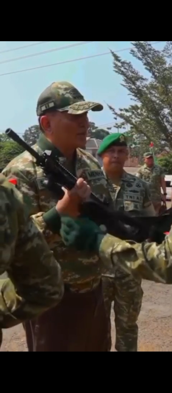 Dandim 0622/Kab. Sukabumi Hadiri Kunjungan Kerja Menhan RI ke Yonif TP 331/Sanca Manggala